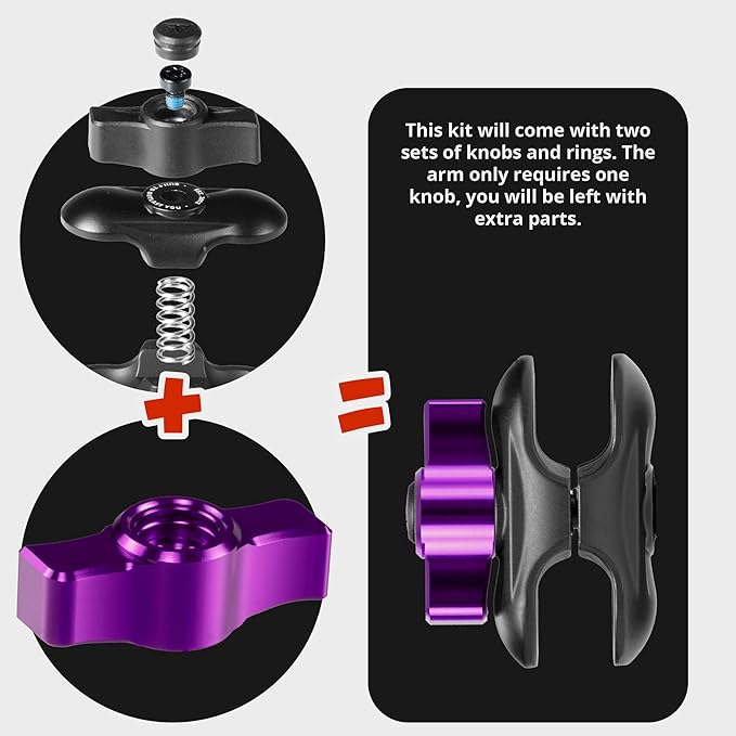 Tackform LINK Vent Phone Mount Compatible with 2016-2023 Toyota Tacoma and 2014-2021 Toyota Tundra | Aluminum | Zero Slip | Universal Magnetic Phone Holder | 2" Arm | Purple | (NOT MAGSAFE Compatible)