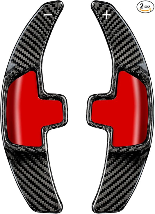 T-carbon Genuine Carbon Fiber Paddle Shifter Extension Steering Wheel Paddle Shifter Fits for Mercedes Benz A B C E S Class CLA CLS GLC GLE450 GLS G Series