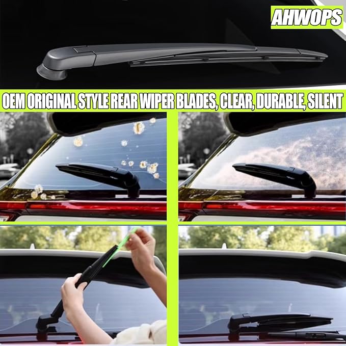 Front Wiper and Rear Wiper Blade Replacement for 2021-2023 Kia Seltos OEM Wiper Blades, Genuine Replacement (24“/18”/11” 3-Pack)
