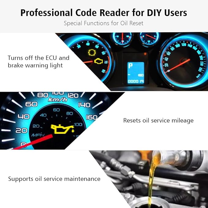 Autel Diaglink OBDII Code Reader Full Systems Diagnostic Scanner DIY Version of MD802 for Engine/Transmission/ABS/SRS/EPB/Oil Reset Service