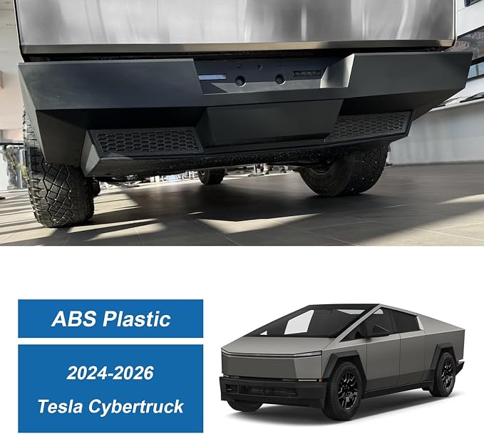 Carbon Fiber Rear Bumper Honeycomb Mesh Trim Cover Compatible with Tesla Cybertruck 2024-2026