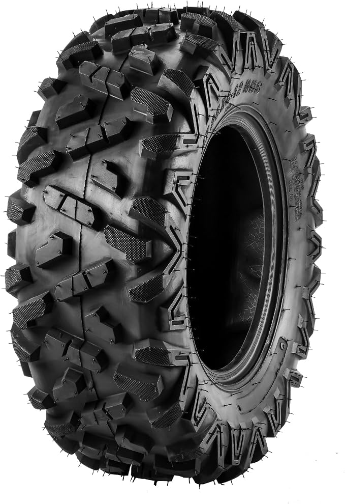Torchbeam 25x8x12 ATV UTV Tire All-Terrain Off-Road, 6 PR 25x8-12 ATV Tires, Z-199-1 Mud Sand Trial Tire, Set of 2