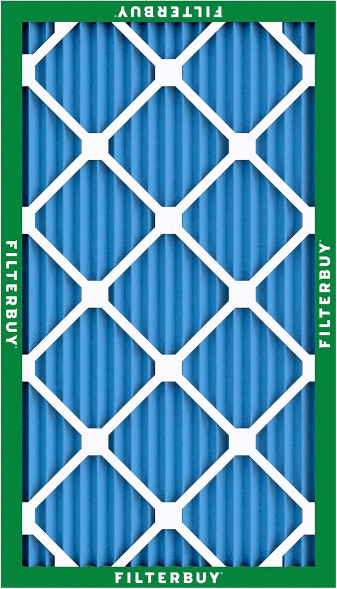 Filterbuy 20x32x1 Air Filter MERV 13 Optimal Smoke & Allergy Defense (12-Pack), Electrostatic Pleated HVAC AC Furnace Filters Replacement (Actual Size: 20.00 x 32.00 x 0.75)