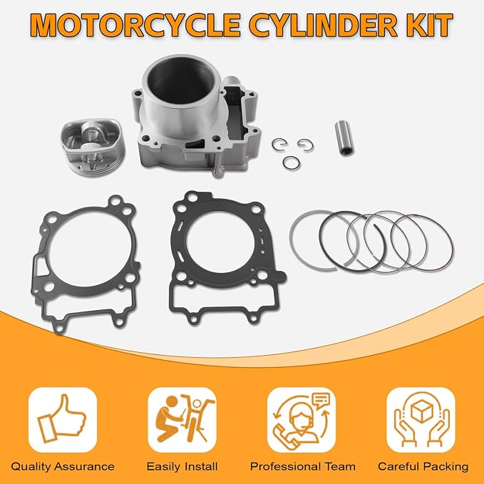 PANGOLIN 93mm Cylinder Piston Gasket Top End Rebuild Kit Bore fit for Polaris Sportsman 450/ Ranger 500 2017-2022, Replace OE 3022701