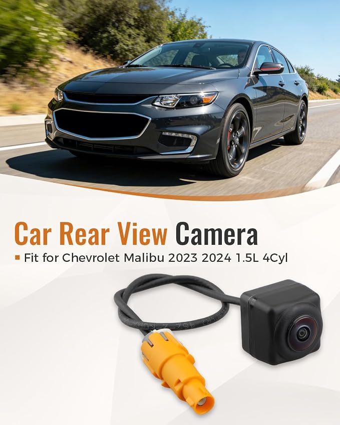 Car Rear View Camera Fit for Chevrolet Malibu 2023 2024 1.5L 4Cyl Replace 84543080 42861580 Backup Camera Reverse Parking Assist System