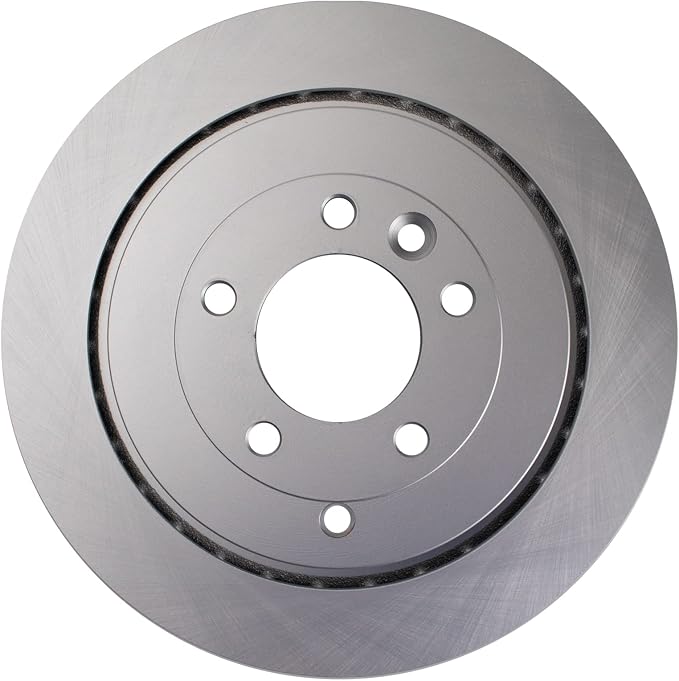 TRQ Rear Brake Rotor Set G Coated Vented Compatible with 2005-2009 Land Rover LR3 2010-2016 LR4 2006-2016 Range Rover Sport