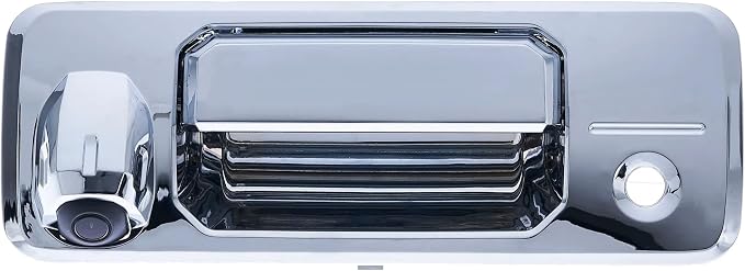 Master Tailgaters Chrome Tailgate Handle with Backup Camera Replacement for Toyota Tundra (2014-2024), Tacoma (2016-2024) | IP68 Waterproof | Parking Grid Lines Available | Easy to Install
