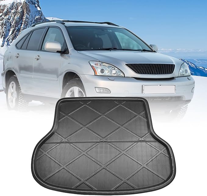 X AUTOHAUX Cargo Trunk Tray Cargo Liner Rear Cargo Trunk Floor Mat Waterproof Protector Custom for Lexus RX300 RX330 2004-2009