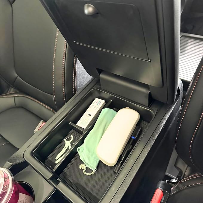 3Pcs Center Console Organizer Tray for 2026 Honda Passport Trailsport/2023 2024 2025 Honda Pilot/Ridgeline/Interior Accessories - Center Console Cup Holder Insert & Hidden Armrest Storage Box