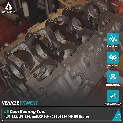 Cam Bearing Install Tool & Engine Cam Bearing Remove Kit Complete Installation & Removal Chevy LS Engine - Covers Most Domestic and Import Vehicles