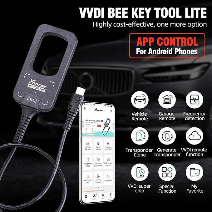 Xhorse VVDI BEE K-ey Tool Lite Remote Maker(Only Applicable to Android Systems)