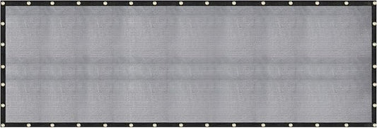 [WindscreenSupplyCo] 60-70% 12 FT X 24 FT Mesh Tarp/Shade Cloth 9-Needle Knitted Heavy Duty Black with Grommets for Green House, Garden, pergola, Pools, Dump Truck - MT1224BLKX1