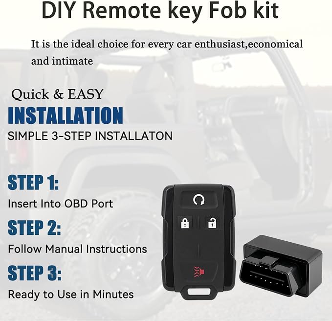 Key Fob Kit Replacement for GMC Sierra Canyon Chevy Silverado Colorado | DIY OBD Tool At Home,M3N32337100,Easy to install,Car Owner Replace,starsGood spare key