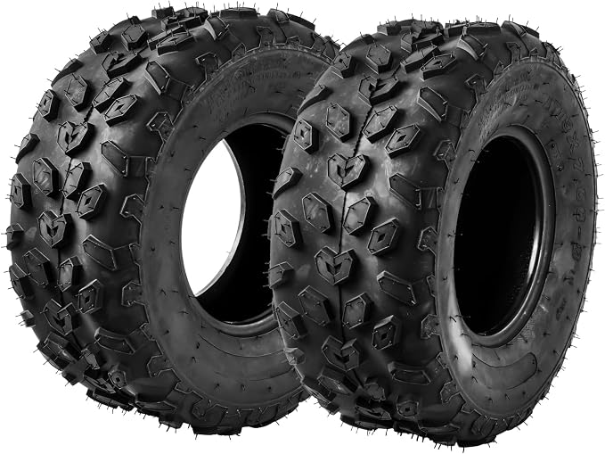 19x7-8 ATV Tires, 19x7-8 All Terrain Tires 4 PR, for Mud, Sand, and Off-Road Trails, 2 Pack Tubeless, Z-122