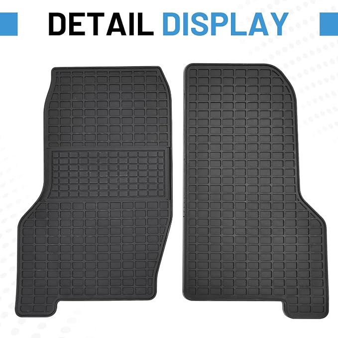 Floor Mats Compatible with Freightliner M2-106/M2-112 2003-2023,108 SD/ 114 SD 2013-2023 Truck Floor Rubber Mats for Freightliner Accessories All-Weather Guard Heavy Duty(2PCS)