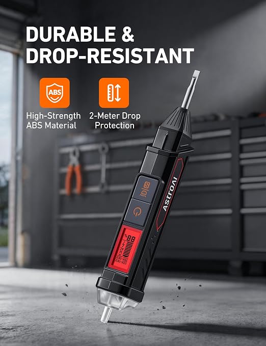 AstroAI Electrical Test Kit ETK2, Non-Contact Voltage Tester Pen & GFCI Outlet Tester, Home Tool Set for Wiring Diagnostics, Circuit Repair & Maintenance