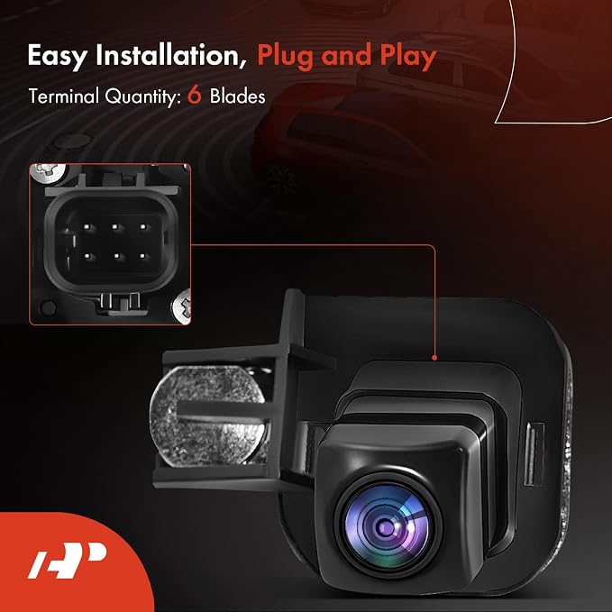A-Premium Rear View Backup Camera Compatible with Toyota | Parking Camera for 2018 2019 C-HR CHR - Replace# 8679010010