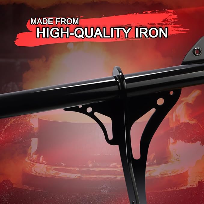 Highway Peg Crash Bar/Highway Footpegs Enginge guard for Harley Dyna with mid Control Models 2006-2017, for Street Bob FXDB/I Fat Bob FXDF Low Rider FXDL/I Wide Glide FXDWG/I,Gloss Black