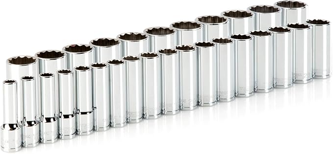 TEKTON 1/2 Inch Drive 12-Point Socket Set, 29-Piece | SHD92016
