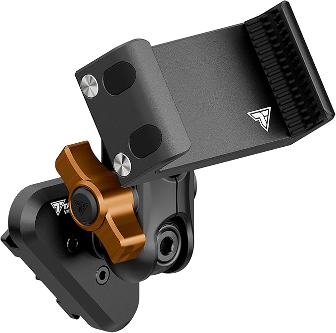Tackform Link Vent Phone Mount Compatible with 2015-2020 Ford F-150, 2017-2021 Super Duty, 2018-2021 Expedition | Aluminum | Universal Holder Compatible with iPhone, Galaxy, More | Orange Knob