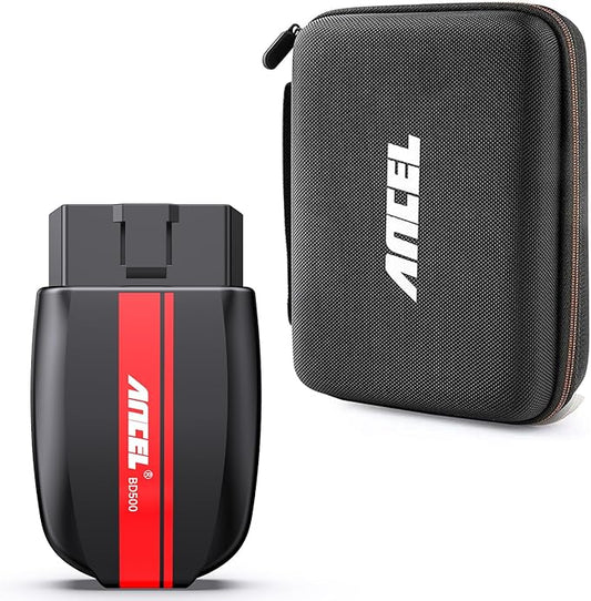 ANCEL BD500 and Storage Bag All System Bluetooth 5.0 OBD2 Scanner fit for VW Audi Seat Skoda Car Code Reader with EPB Reset Service Reset Throttle Learning and Storage Bag