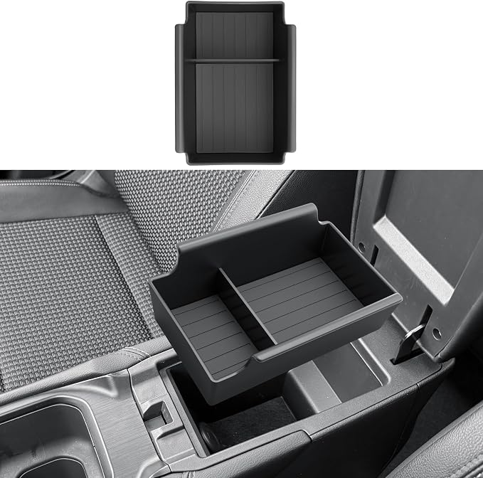 ECOZEN 2026 Kicks Center Console Organizer - For 2025-2026 Nissan Kicks Console Organizer Storage Tray Compatible with 2025 2026 Kicks(S/SV/SR) Accessories Armrest Organizer ABS
