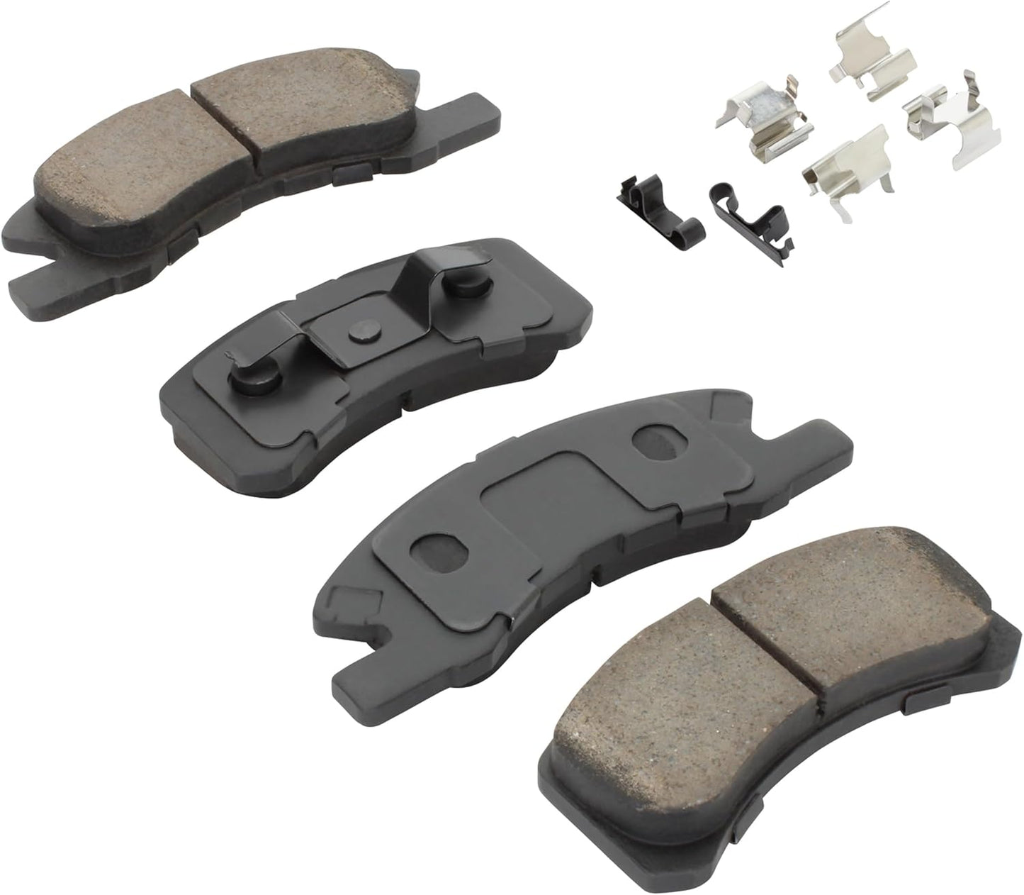 Premium Semi-Metallic Front Brake Pads (1001-1731M) Compatible with Dodge Attitude 2015-2023, Mitsubishi Mirage 2014-2024, Mitsubishi Mirage G4 2017-2024