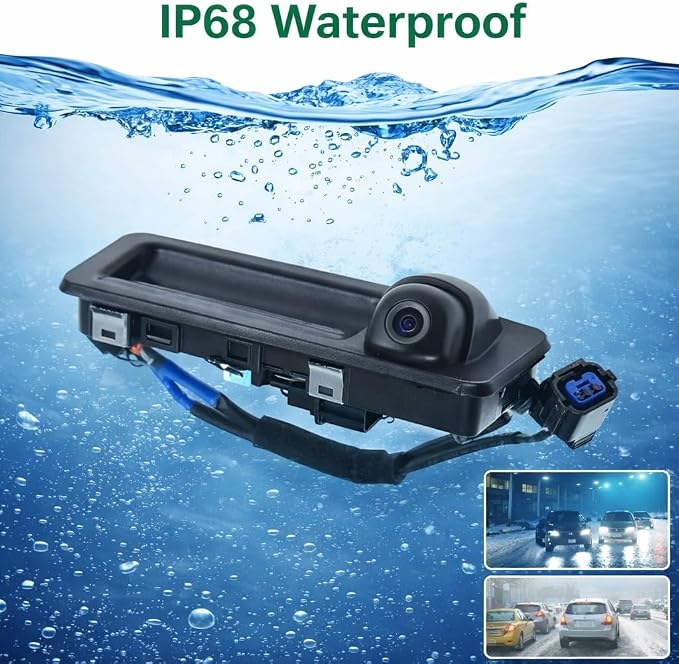 95760-B1100, 95760B1100, Car Rear View Backup Camera with Trunk Opening Handle for Hyundai Genesis 2015-2019