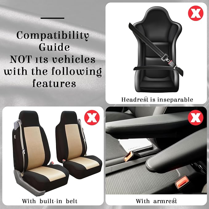 BBTO 47 Pcs Car Seat Full Set Car Accessories for Women 5 Front Rear Seat Covers Wrist Strap 2 Pieces Cup Mat Armrest Pad 2 Belt Cover Accessories for SUV(Rose Red)