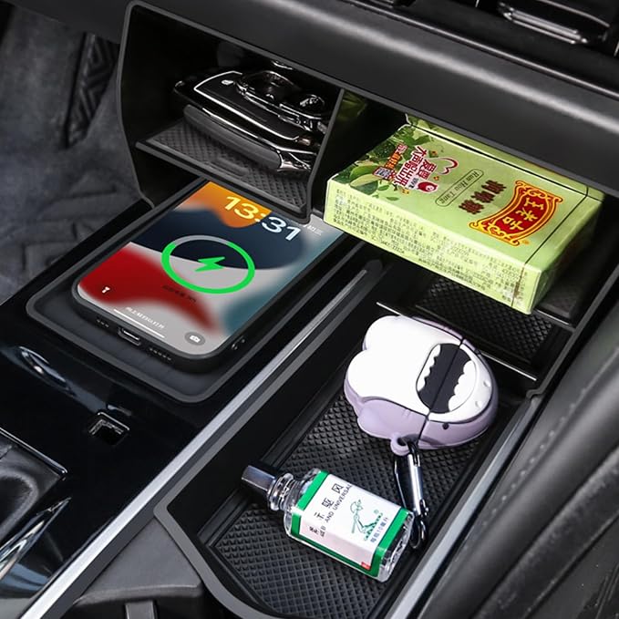 3PCS Center Console Organizer Compatible with 2025 2026 Toyota Camry 9th Gen Accessories, Armrest Organizer Interior Insert and Under Screen Storage Box and Gear Shift Side Storage Tray
