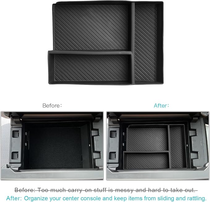 CDEFG for 2025 2026 Mazda CX-90 CX-70 Center Console Organizer Tray for 2024 2025 2026 Mazda CX90 CX70 Accessories Middle Console Armrest Storage Box (1 for Armrest ONLY)