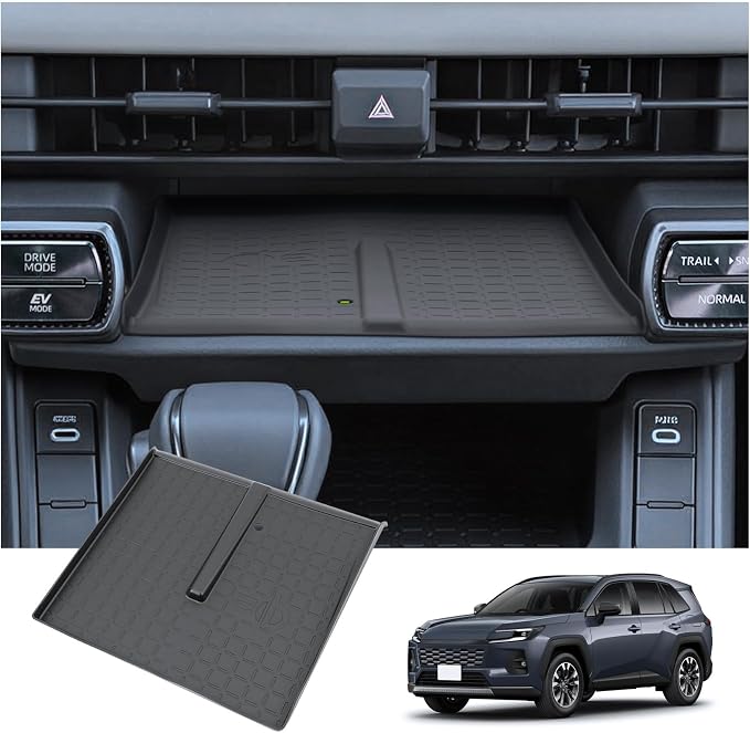 BIXUAN 2026 RAV 4 Wireless Charging Protective Mat for 2026 Toyota RAV 4 Wireless Charger Tray Pad Center Console 2026 RAV 4 Middle Console Interior Accessories