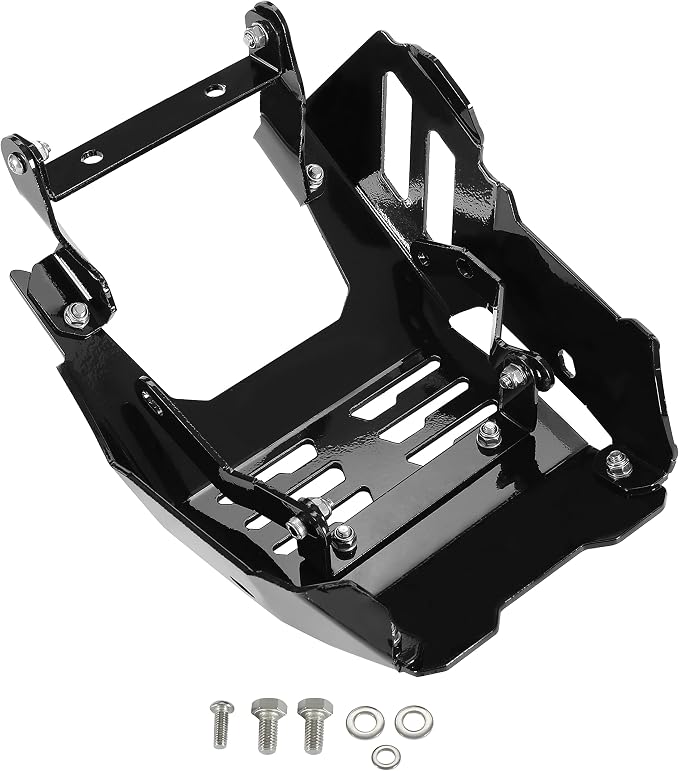 ALMULOO Skid Plate Compatible with 2018-2021 Honda Monkey 125 Z125 Black Aluminum Powder Coated