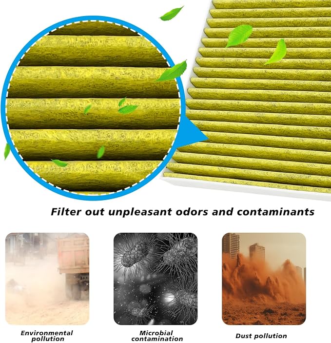 Cabin and Engine Air Filter Fits for 2024 2025 2026 Trax, 2021-2026 Trailblazer, 2020-2026 Encore GX, 2024-2026 Envista, Fits CF11966, CA12814, 42712666, JM966, JM2666