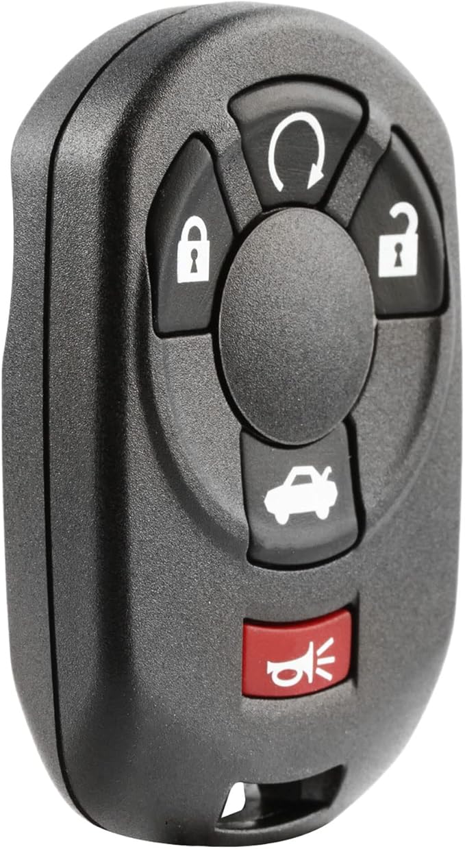 Replacement for 2005-2007 Cadillac STS 5-Button Keyless Entry Remote Key Fob M3N65981403 15212382