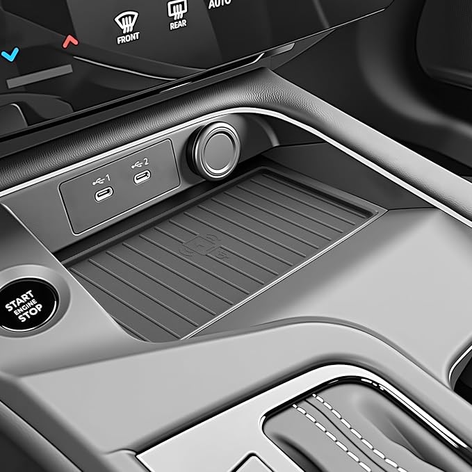 SKTU for 2026+ Nissan Sentra Wireless Charging Mat 2026+ Nissan Sentra (S/SV/SR/SL) Center Console Non-Slip Pad 2026 Sentra Accessories 2026 Sentra Rubber Console Mat-Durable