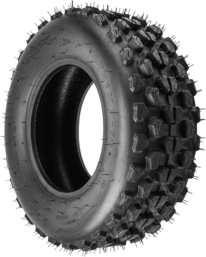 Torchbeam 21x7x10 ATV UTV Tire All-Terrain Off-Road, 4 PR 21x7-10 ATV Tires, Z-116 Mud Sand Trial Tire, Set of 2