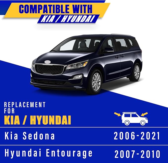 3 wipers Replacement for 2006-2014 Kia Sedona/2007-2010 Hyundai Entourage, Windshield Wiper Blades Original Equipment Replacement - 26"/18"/16" (Set of 3) U/J HOOK