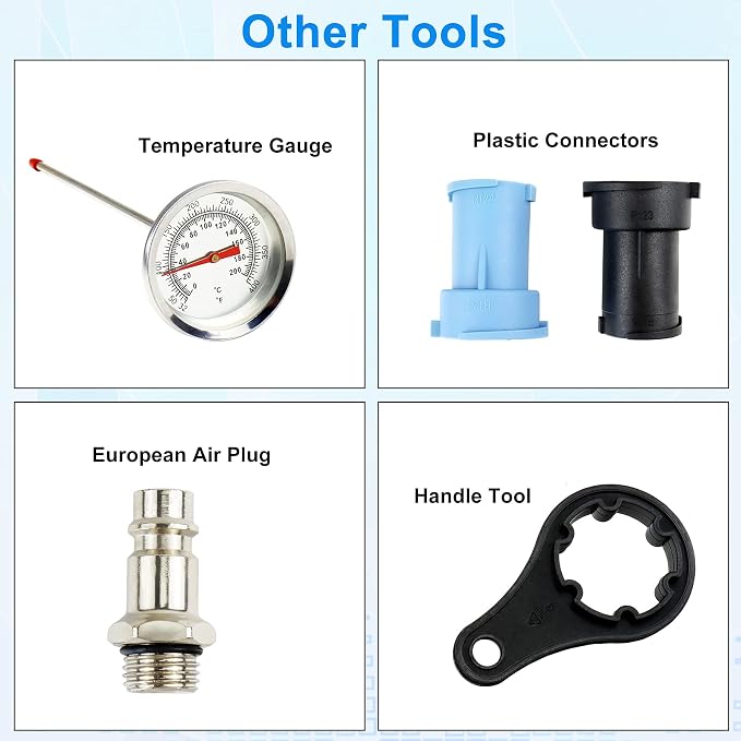 JoyFans Coolant Pressure Tester Kit, Cooling System Coolant Vacuum Refill Kit Automotive Tools Works on Radiator Leak Test & Coolant Fill Purge Service for Cars Trucks Airlift