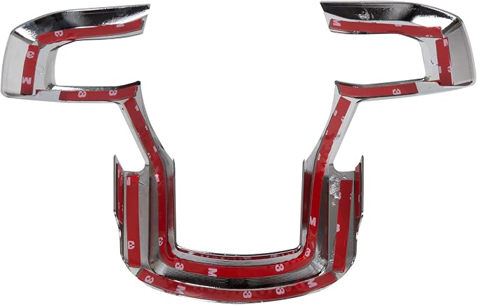 ALMULOO Interior Decoration Trim Kit Compatible with 2015-2020 Ford F150 Interior Center Console Dashboard Trim Kit,Steering Wheel Trim & Navigation Panel Cover, Chrome