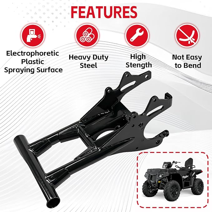 0455012-067 Swing Arm Fit for 2009-2016 Polaris Sportsman 90, 2016-2023 Polaris Sportsman 110, 2011-2016 Outlaw 90, 2016-2023 Outlaw 110 Replace # 0454210-067 0454797-067 (Steel Black)