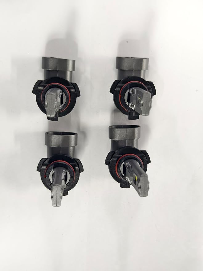 SEALIGHT S2S 9005/HB3 9006/HB4 Light Bulbs Combo, 100,000LM Super Brighter, 6500K Pure White 9005 9006 Fog Bulbs, with Cooling Fan 60K+ Hours Lifespan, 4-Pack