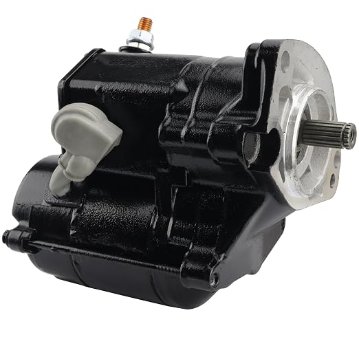 Starter for Harley Davidson 1988-1993 FLHS Electra Glide/FLHTC Electra Glide Classic/FLSTC Heritage Softail Classic, 3155289 3155289A 3157089 3157089A 410-52170 SHD0005, Black