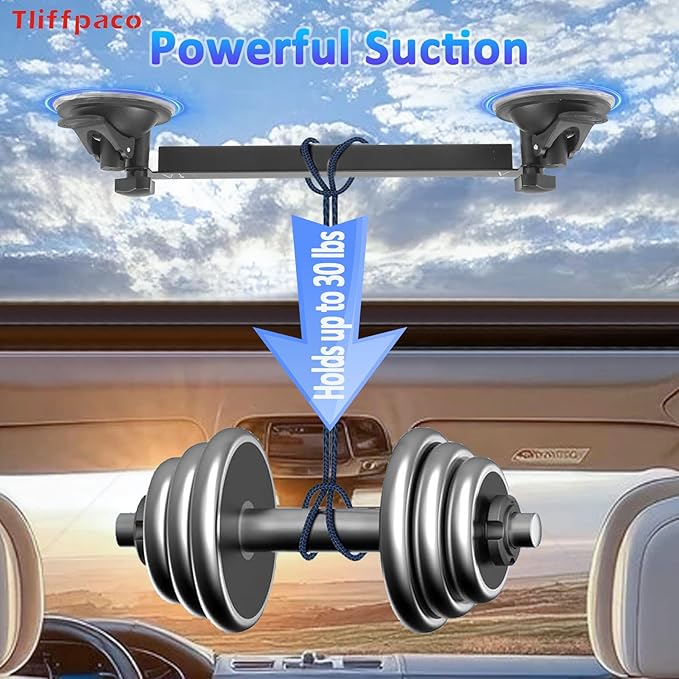 Starlink Mini Car Suction Cup Mount, Strong Adsorption for Car Windows & Sunroofs, Stable Mounting Kit Ensures Reliable Satellite Signal During Vehicle/Boat Travel, Perfect for Road Trips