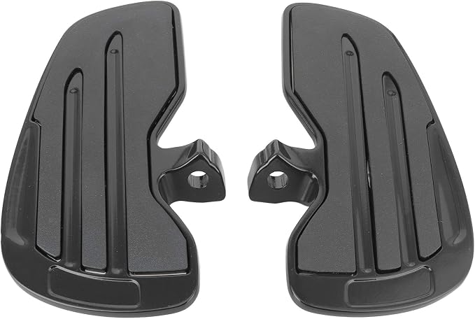 Motorcycle Footpeg, Aluminum Front Floorboard Motorbike Foot Pegs Footboard Floor Board Fit for Indian Sixty Bobber 2015 (Black)