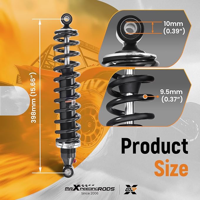 maXpeedingrods Rear Shock for Honda Rancher 350 ES 2x4 (TRX350TE) 2004-2006, for Honda Rancher 350 2x4 (TRX350TM) 2004-2006, for Honda Rancher 350 4x4 (TRX350FM) 2004-2006