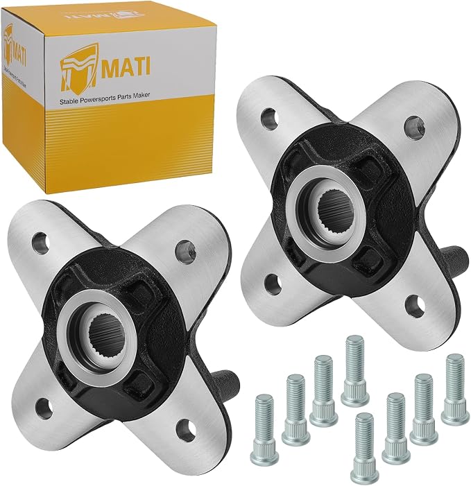 M MATI 2PCS Front/Rear Wheel Hub for Polaris RZR 900 1000 General 1000 2015-2025 Sportsman Scrambler 1000 XP S 2020-2025 5141366-458 5142019-458 5139177-458 5139978-458 5143633-458