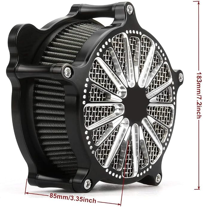 For harley air cleaner filter Sportster Softail Touring street road king glide Dyna for harley davidson air intake filters (speed 18 style -gray filter, B-For Softail/Dyna 93-15 ，Touring 01-07)