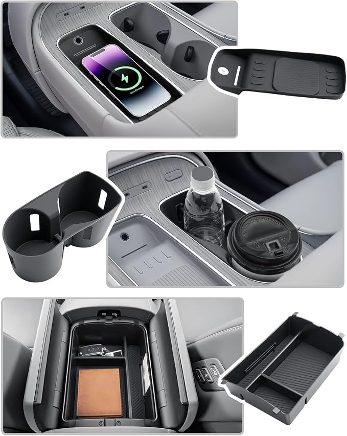 CDEFG 3Pcs for 2026 Hyundai Palisade Center Console Organizer Accessories