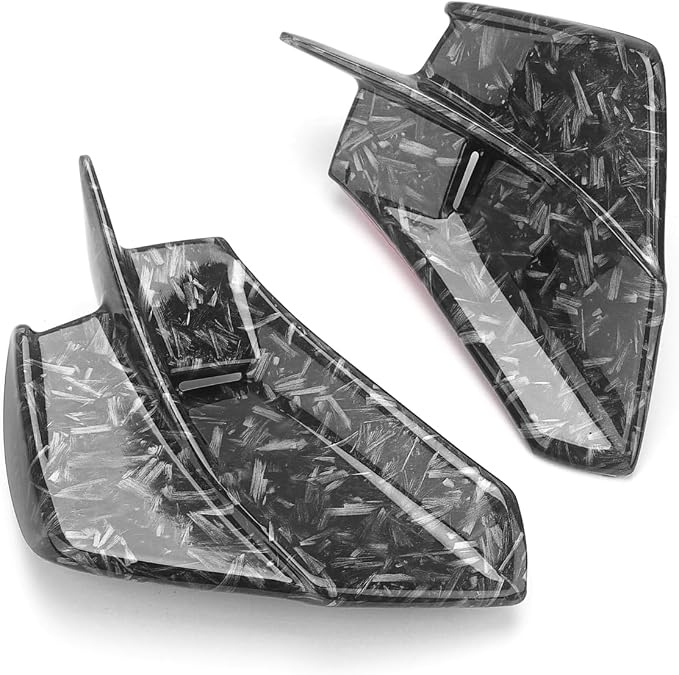 Motorcycle Winglets Wind Deflector Fairing Kits for Kawasaki Ninja ZX-4RR ZX-4R ZX-25R 2019-2024 Winds Spoiler Trim Exterior Adhesive Accessories (Forged Color)